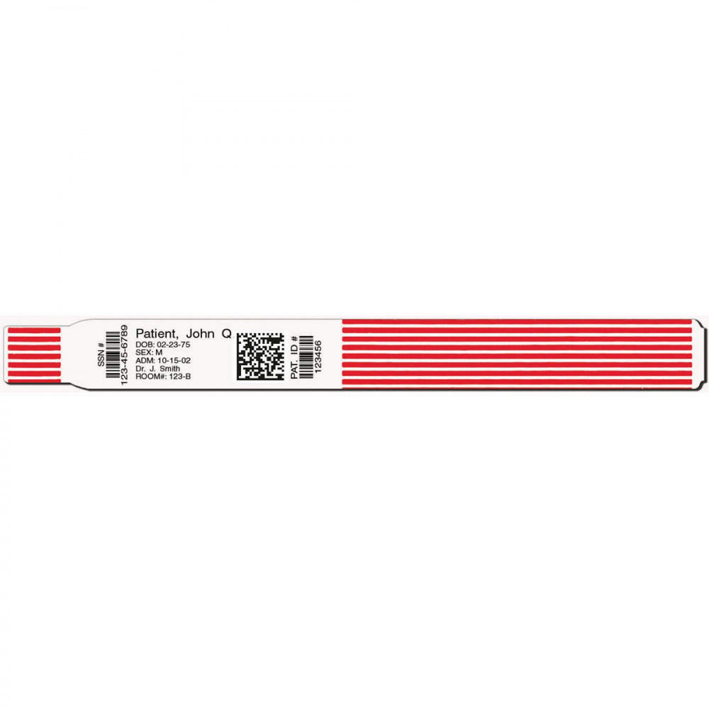 Scanband Plus Adult Bb Standard- 1" Core-Wound Out- Red 7901-16-Pdl