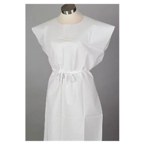 Tidi Products  Gown Exam 30 in x 42 in White 50/CA