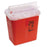 8 Quart Sharps Container 8qt Sharps Container with Open Lid - 10.5"W x 7.25"D x 10"H