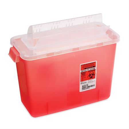 8 Quart Sharps Container 8qt - 13.75"W x 6"D x 11.5"H