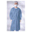 Medline Industries  Gown Isolation Regular Blue Elastic Cuff 50/Ca