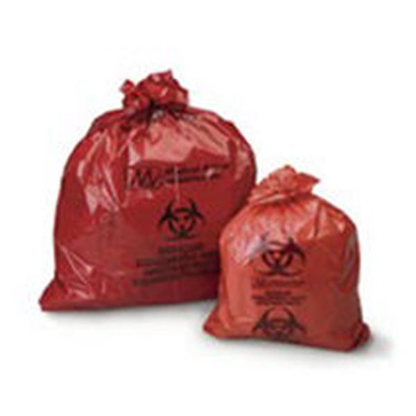 Medegen Medical Products Bag Bhzrd 43x55 55g StrSl W/ Symbl LDPE Rd/Blk 1.5ml Symbl 200/Ca