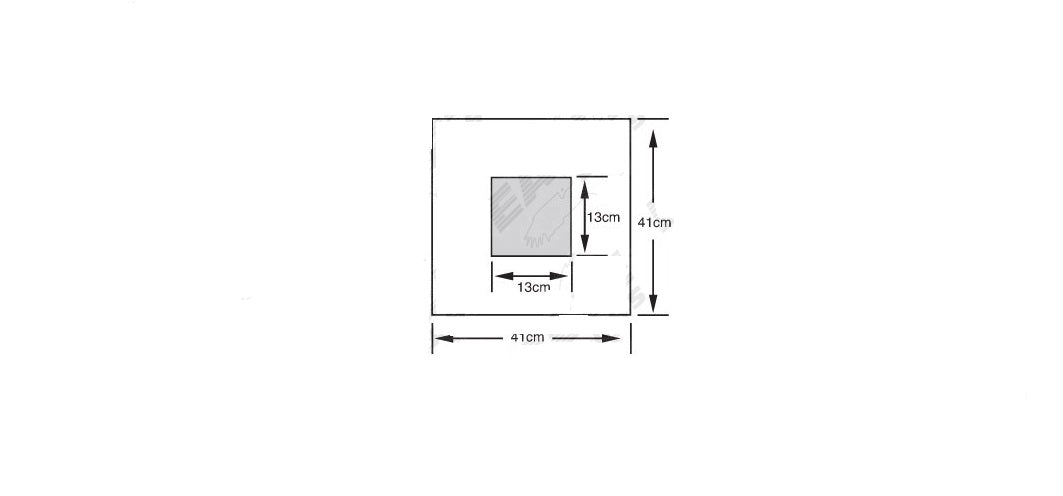 Eagle Labs Plastic Drapes - Plastic Drapes with Adhesive Aperture, 5" x 5" Aperture Incise Area, 16" x 16" Overall - 810-21