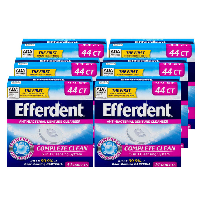 Medtech Efferdent Original Denture Cleanser Tablets - Efferdent Original Cleanser, 44 Tabs - 10814832015869B