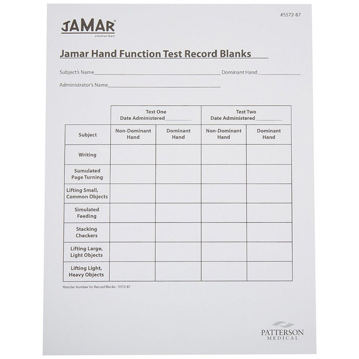 Jamar Hand Function Test