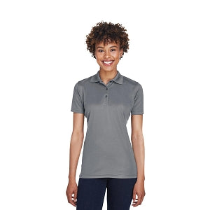 Ultraclub UltraClub Ladies' Cool & Dry Mesh Piqué Polo - 100% Polyester Cool and Dry Mesh Pique Polo Shirt, Women's, Charcoal, Size 3XL - 8210L CHAR 3XL