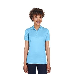 Ultraclub UltraClub Ladies' Cool & Dry Mesh Piqué Polo - 100% Polyester Cool and Dry Mesh Pique Polo Shirt, Women's, Columbia Blue, Size 3XL - 8210L CLB 3XL