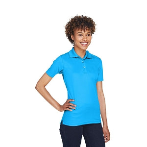 Ultraclub UltraClub Ladies' Cool & Dry Mesh Piqué Polo - 100% Polyester Cool and Dry Mesh Pique Polo Shirt, Women's, Coast, Size 3XL - 8210L COAS 3XL