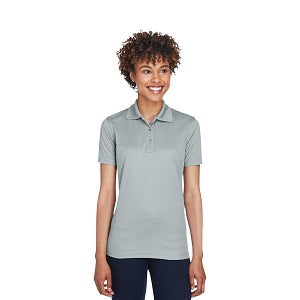 Ultraclub UltraClub Ladies' Cool & Dry Mesh Piqué Polo - 100% Polyester Cool and Dry Mesh Pique Polo Shirt, Women's, Gray, Size L - 8210L GREY L