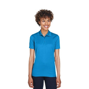 Ultraclub UltraClub Ladies' Cool & Dry Mesh Piqué Polo - 100% Polyester Cool and Dry Mesh Pique Polo Shirt, Women's, Pacific Blue, Size 3XL - 8210L PACB 3XL