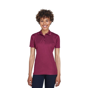 Ultraclub UltraClub Ladies' Cool & Dry Mesh Piqué Polo - 100% Polyester Cool and Dry Mesh Pique Polo Shirt, Women's, Wine, Size 3XL - 8210L WINE 3XL