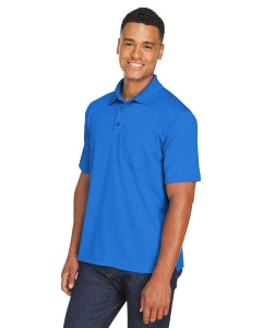 Ultraclub Unisex Polo Shirts - 100% Polyester Pocket Polo Shirt, Unisex, Royal Blue, Size XL - 8210P ROYAL XL