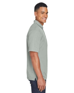 Ultraclub Unisex Polo Shirts - 100% Polyester Pocket Polo Shirt, Unisex, Gray, Size 4XL - 8210P SILVER 4XL