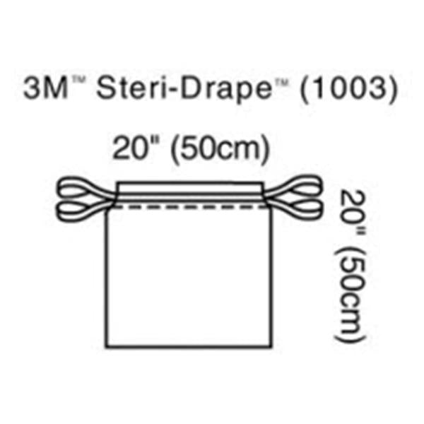 3M Medical Products Bag Isolation Steri-Drape 2x2" Clear Sterile 40/Ca