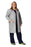 Medline Unisex Knee Length Lab Coats - Unisex Knee-Length Lab Coat, Gray, Size XS - 83044GRYXS