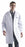 Medline Unisex Knee Length Lab Coats - Unisex Knee-Length Lab Coat, White, Size S - 83044QHWS