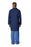 Medline Unisex Knee Length Lab Coats - Unisex Knee-Length Lab Coat, Navy, Size 3XL - 83044RNNXXXL