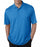 Ultraclub Men's Cool and Dry Elite Mini-Check Jacquard Polo - Cool and Dry Elite Mini Check Polo Shirt, Men's, Pacific Blue, Size L - 8305PACFL