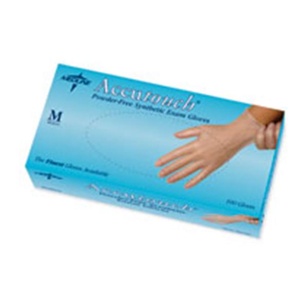 Medline Industries  Gloves Exam AccuTouch PF Vinyl Latex-Free Lg Clear 100/Bx, 10 BX/CA (MDS192076)