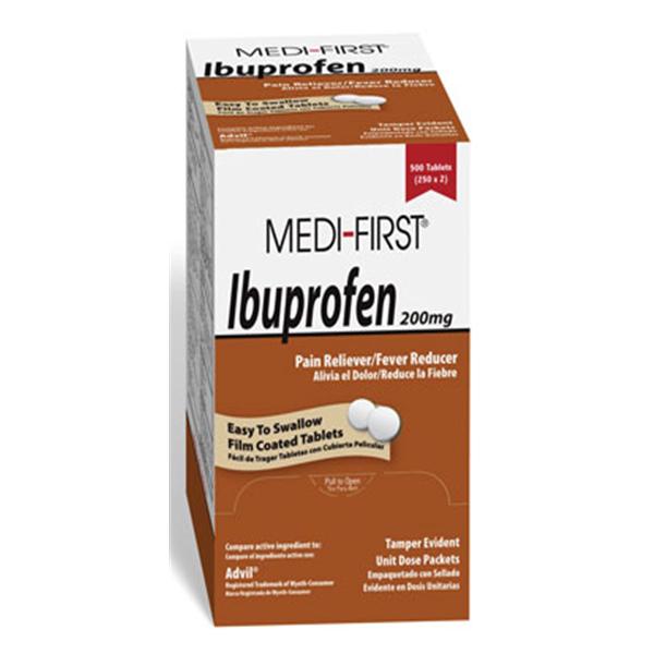 Medique Pharmaceuticals Ibuprofen 200mg Tablets Coated 125x2/Bx