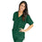 Medline PerforMAX Women's V-Neck Tunic Scrub Top with 2 Pockets - PerforMAX Women's V-Neck 2-Pocket Tunic Scrub Top, Size 5XL, Evergreen - 839JEG5XL