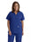 Medline PerforMAX Women's V-Neck Tunic Scrub Top with 2 Pockets - PerforMAX Women's V-Neck 2-Pocket Tunic Scrub Top, Size 4XL, Royal Blue - 839NNT4XL