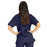 Medline PerforMAX Women's V-Neck Tunic Scrub Top with 2 Pockets - PerforMAX Women's V-Neck 2-Pocket Tunic Scrub Top, Size XL, Navy - 839NNTXL