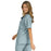 Medline PerforMAX Women's V-Neck Tunic Scrub Top with 2 Pockets - PerforMAX Women's V-Neck 2-Pocket Tunic Scrub Top, Size 4XL, Misty - 839NNT4XL