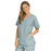 Medline PerforMAX Women's V-Neck Tunic Scrub Top with 2 Pockets - PerforMAX Women's V-Neck 2-Pocket Tunic Scrub Top, Size 4XL, Misty - 839NNT4XL