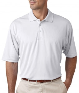 Ultraclub UltraClub Men's Cool & Dry Sport Polo - Short-Sleeve Cool and Dry Sport Polo Shirt, Men's, White, Size 3XL - 58415008