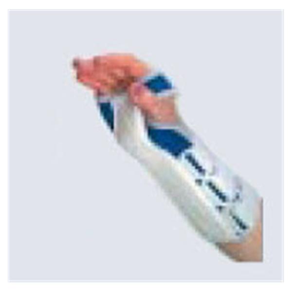 Zimmer Splint Deluxe Wrist Aluminum/Vinyl White/Blue Size Large Left Ea