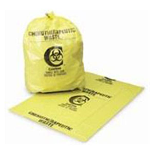 Medegen Medical Products Bag Chemotherapy Waste 30x43" 20-30gal Yellow/Black 3mil 100/Ca