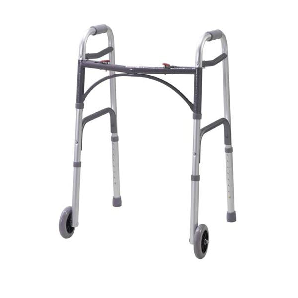 Drive Medical Designs Walker Deluxe Aluminum 350lb Capacity 5" Casters Ea, 4 EA/CA (10210-4)