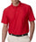 Ultraclub Men's Tonal Striped Cool and Dry Polo - Cool and Dry Elite Tonal Stripe Performance Polo Shirt, Men's, Red, Size 3XL - 59215328