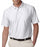 Ultraclub Men's Tonal Striped Cool and Dry Polo - Cool and Dry Elite Tonal Stripe Performance Polo Shirt, Men's, White, Size 2XL - 59215007