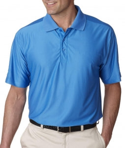 Ultraclub Men's Cool and Dry Elite Performance Polo - Cool and Dry Elite Performance Polo Shirt, Men's, Pacific Blue, Size 4XL - 8415PACF4XL