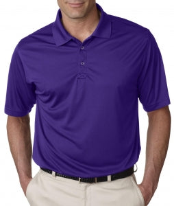 Ultraclub Men's Cool and Dry Interlock Polo - Cool and Dry Sport Performance Interlock Polo Shirt, Men's, Purple, Size S - 56115373