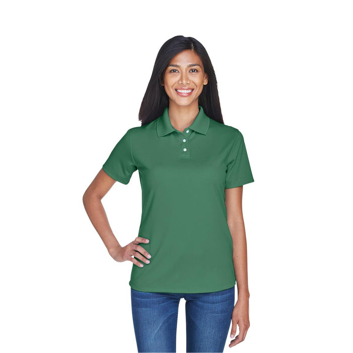 100% Polyester Cool and Dry Stain-Release Performance Polo Shirt, Women's, Forest Green, Size 3XL