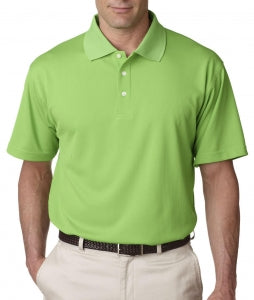 Ultraclub UltraClub Men's Cool & Dry Stain-Release Performance Polo - 100% Polyester Cool and Dry Stain-Release Performance Polo Shirt, Men's, Light Green, Size 4XL - 8445LGRN4XL