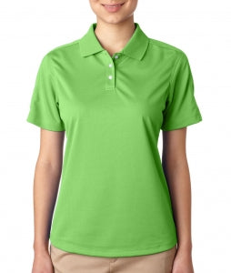 Ultraclub Ladies Cool and Dry Sport Polo - 100% Polyester Cool and Dry Stain-Release Performance Polo Shirt, Women's, Light Green, Size 2XL - 59215548