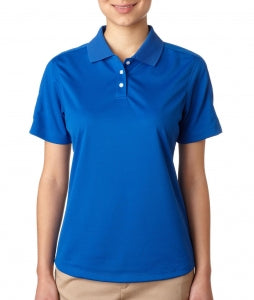 Ultraclub Ladies Cool and Dry Sport Polo - 100% Polyester Cool and Dry Stain-Release Performance Polo Shirt, Women's, Royal Blue, Size M - 59215548