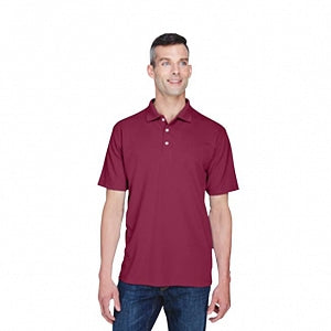 Ultraclub UltraClub Men's Cool & Dry Stain-Release Performance Polo - 100% Polyester Cool and Dry Stain-Release Performance Polo Shirt, Men's, Wine, Size 2XL - 8445-MAROON-2XL