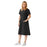 Medline ComfortEase Step-In Scrub Dresses - DBD-DRESS, SCRUB, STEP-IN, 2PKT, CE, BLACK, L - 844JNTL