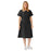 Medline ComfortEase Step-In Scrub Dresses - DBD-DRESS, SCRUB, STEP-IN, 2PKT, CE, BLACK, L - 844JNTL