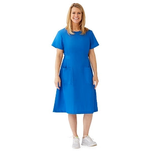 Medline ComfortEase Step-In Scrub Dresses - DBD-DRESS, SCRUB, STEP-IN, 2PKT, CE, ROYAL, L - 844JRLL