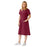 Medline ComfortEase Step-In Scrub Dresses - DBD-DRESS, SCRUB, STEP-IN, 2PKT, CE, WINE, XL - 844JWNXL