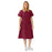 Medline ComfortEase Step-In Scrub Dresses - DBD-DRESS, SCRUB, STEP-IN, 2PKT, CE, WINE, XL - 844JWNXL