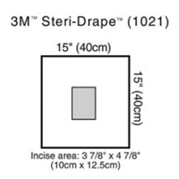 3M Medical Products Drape Ophthalmic Surgical Steri-Drape Fen 15x15 Sm Clr Strl Ca