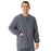 Medline Unisex AngelStat Snap-Front Warm-Up Scrub Jackets - AngelStat Unisex Snap Front Scrub Jacket, Charcoal, Size 4XL - 849NCC4XL