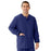 Medline Unisex AngelStat Snap-Front Warm-Up Scrub Jackets - AngelStat Unisex Warm-Up Scrub Jacket, Navy, Size 4XL, Angelica Color Coding - 849NNT4XL-CA